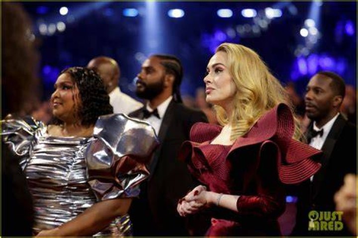 Adele performing at the Grammys