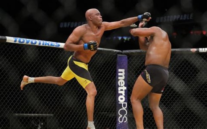 Anderson Silva in a match.