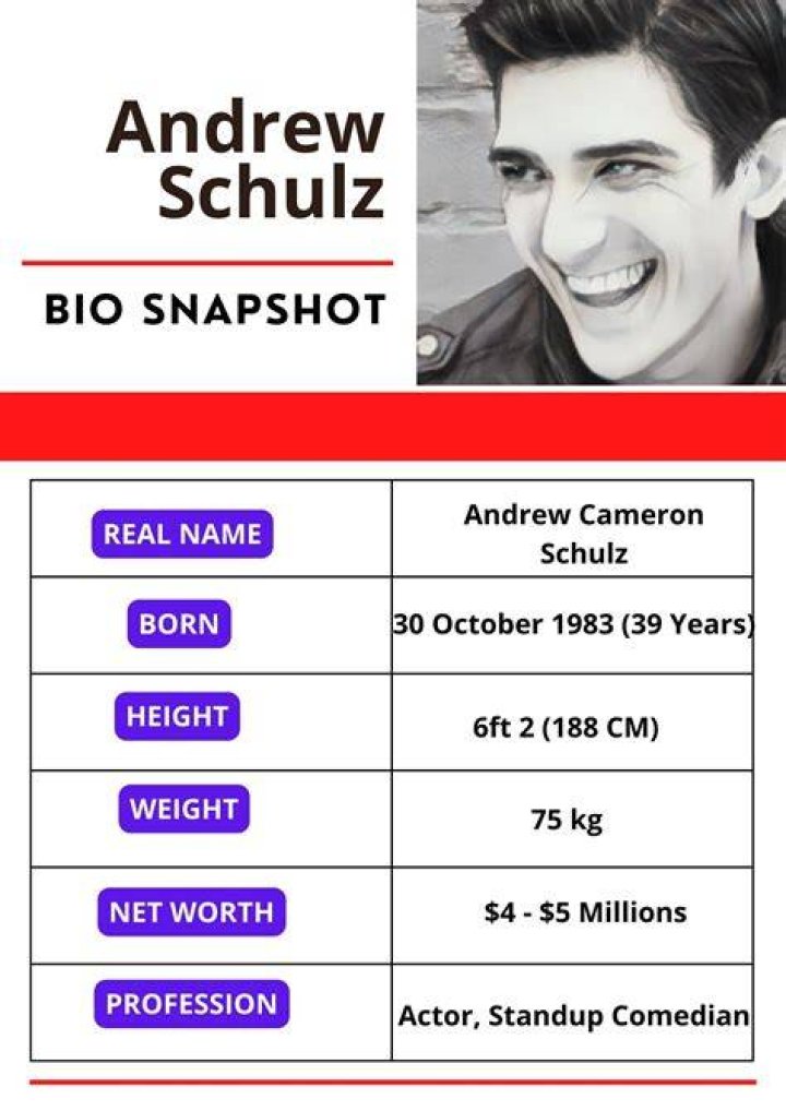 Andrew Schulz Bio (Wiki) 