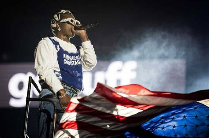 ASAP Rocky during a concert