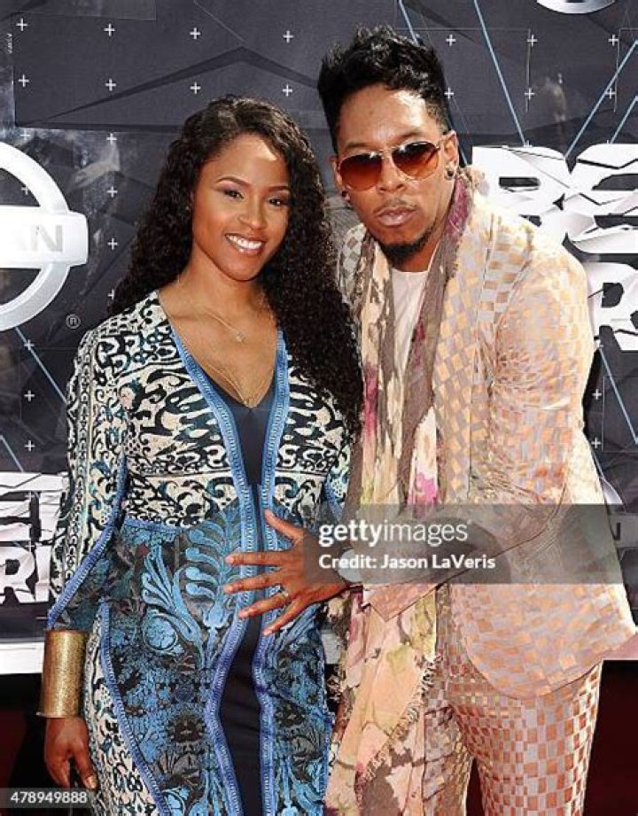 Deitrick Haddon and his wife, Dominque McIyer during their wedding ceremony.