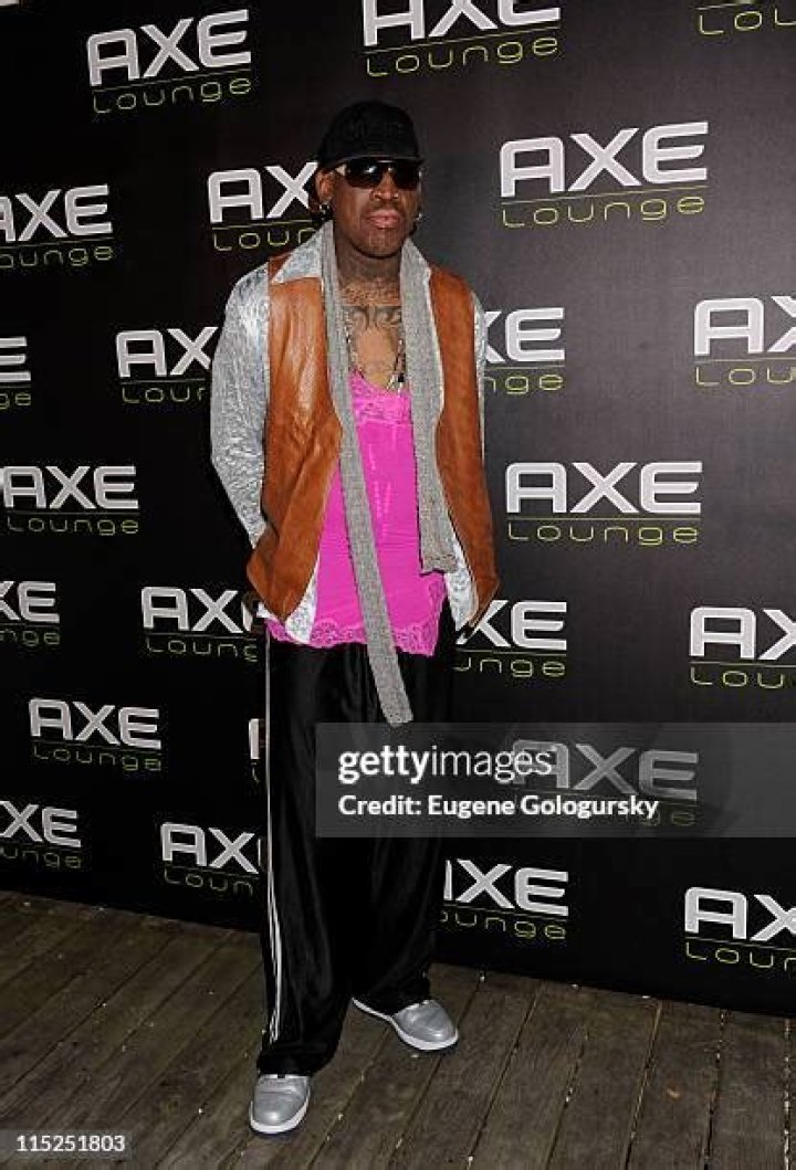 Dennis Rodman Celebrates his 50th Birthday At The AXE Lounge In Southampton