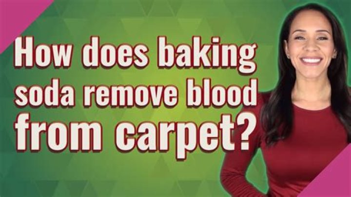 Does baking soda remove blood?