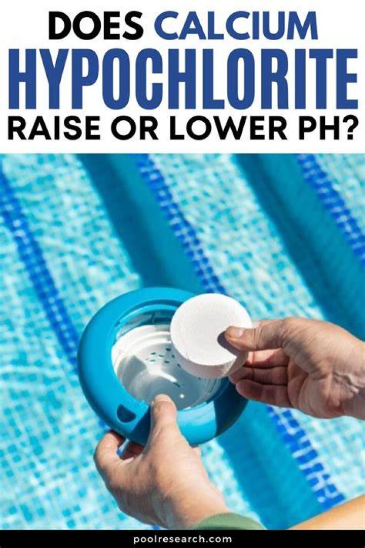 Does calcium hypochlorite raise CYA?