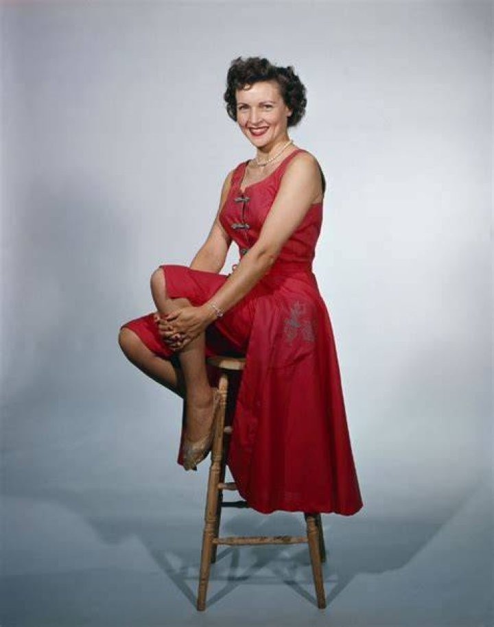 Gorgeous Betty White was posing for a photo shoot.