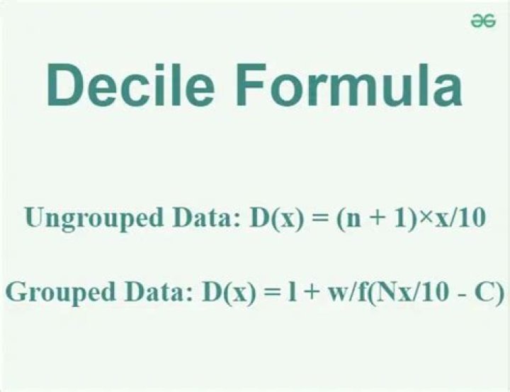 How do you find the decile?