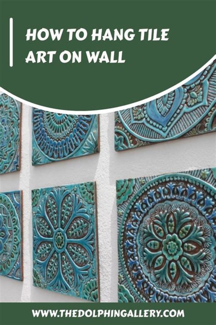 How do you hang tile art?