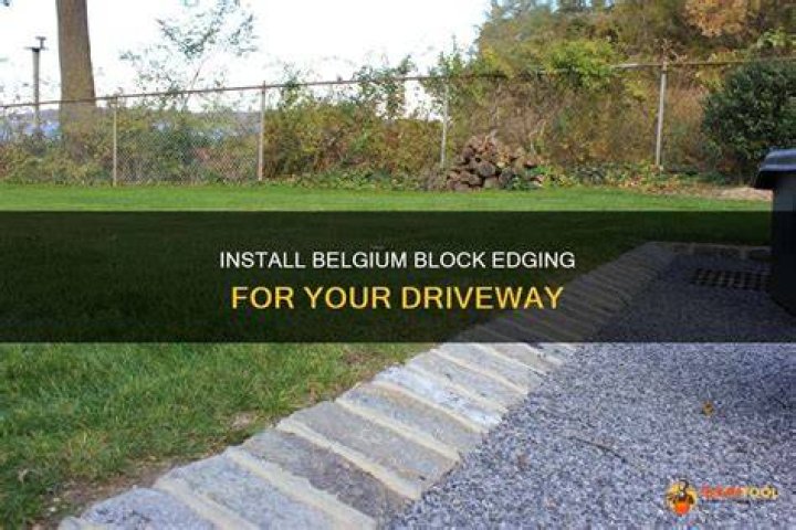 How do you install Belgian block edging?