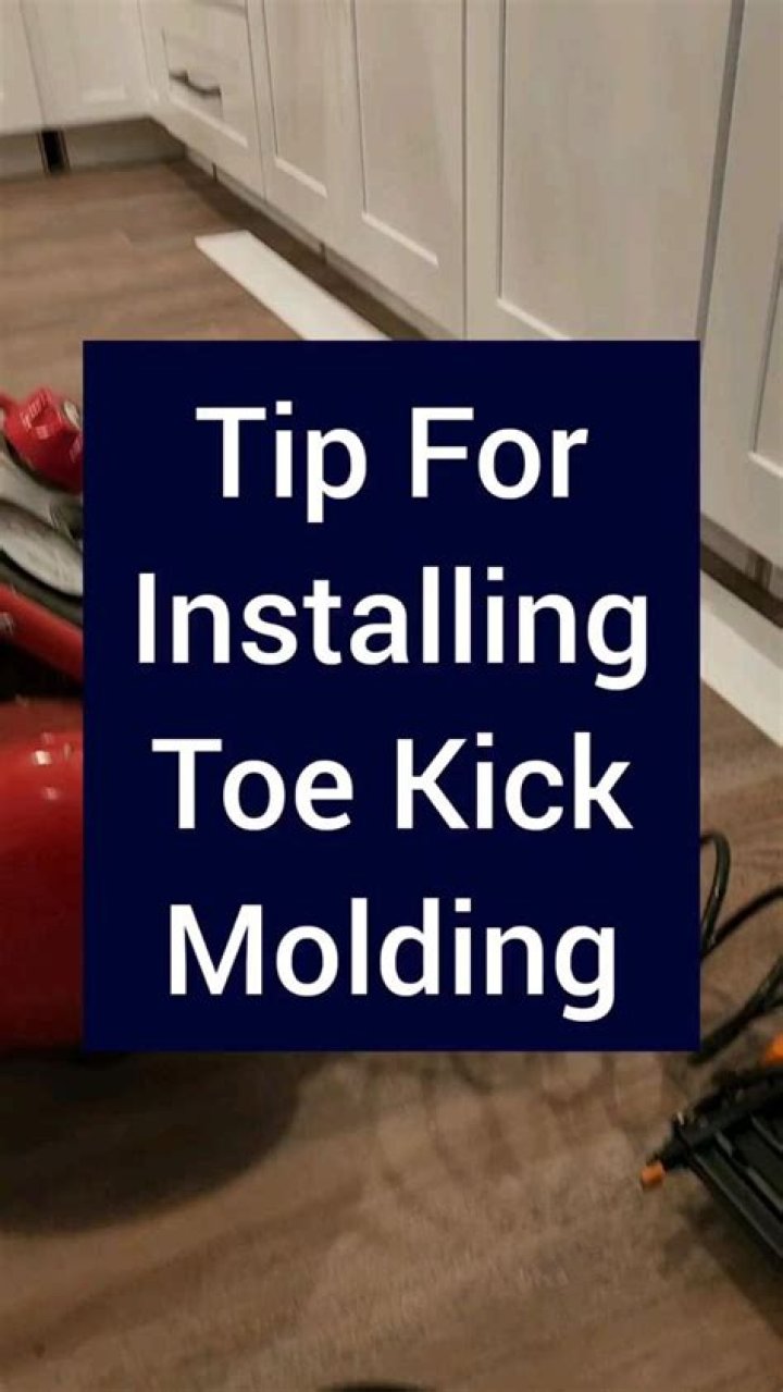 How do you install toe kick molding?