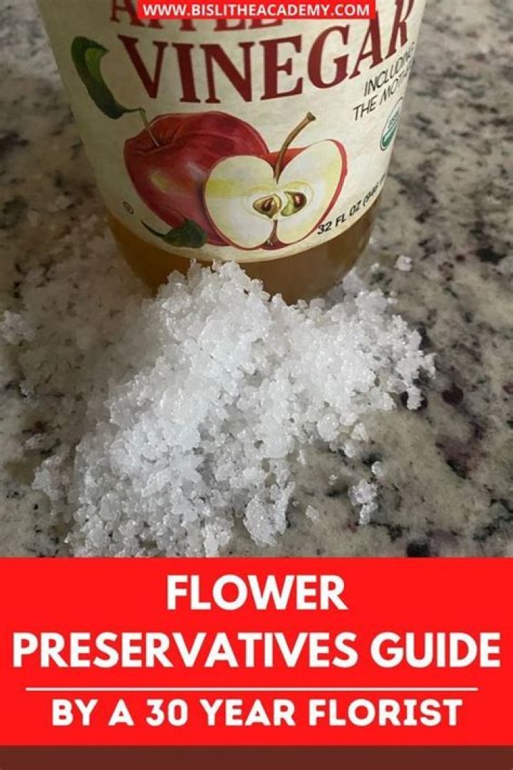 How do you make flower preservatives?