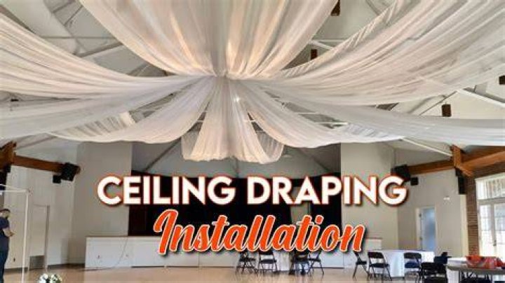 How do you measure for ceiling draping?