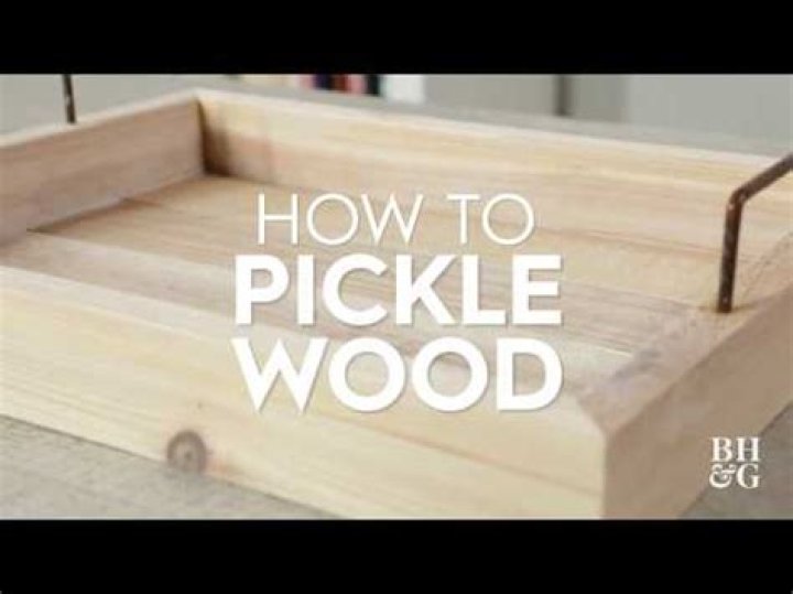 How do you pickle wood cabinets?