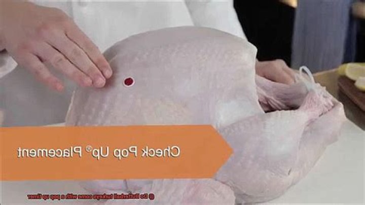 How do you use a pop up timer in a turkey?