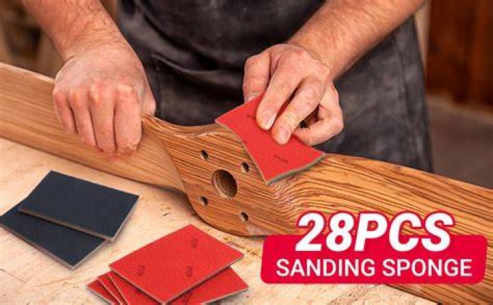 How do you use a sponge sanding block?