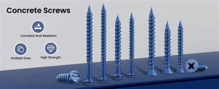 How do you use blue cement screws?