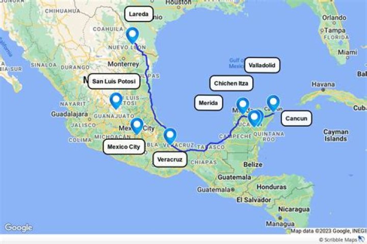 How far is Cancun from LA?