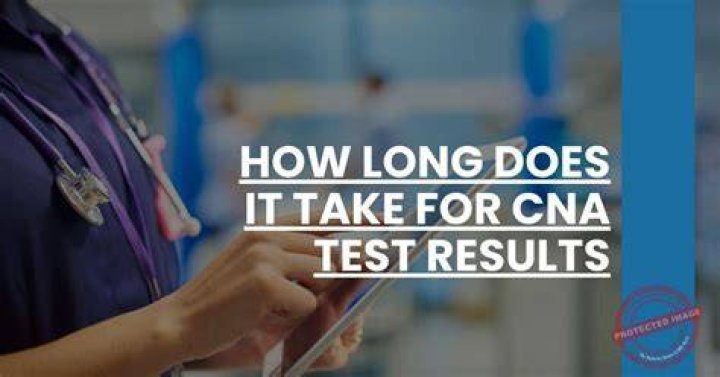 How long does it take to get CNA test results back?