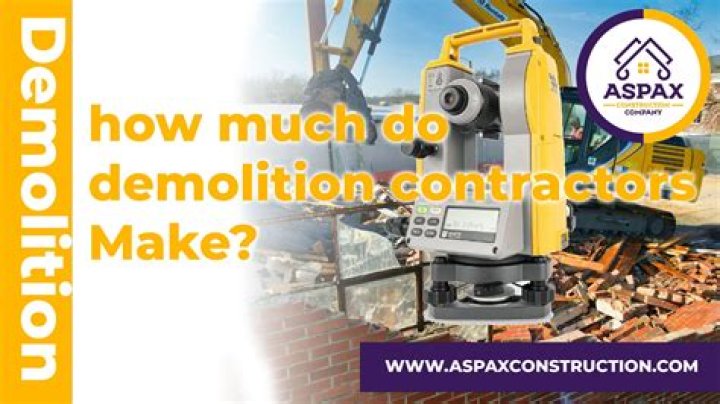 How much money do demolition workers make?