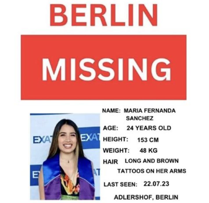 Maria Fernanda Sanchez Missing