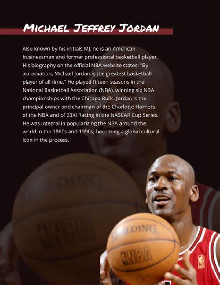 Michael Jordan Bio (Wiki) 