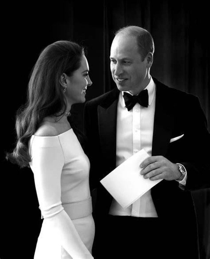 Prince William and Kate Middleton with baby