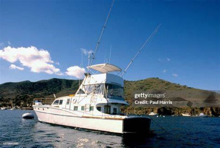 Splendour, the boat owned by Robert Wagner, docked off Two Harbors , Catalina Island the day after the body of Hollywood legend Natalie Wood was di...