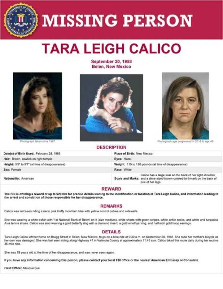 Tara Calico Missing