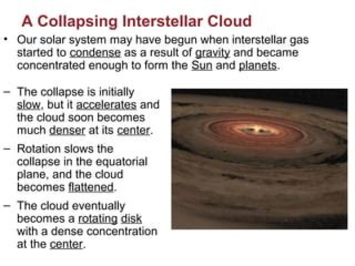 What causes an interstellar cloud to collapse?