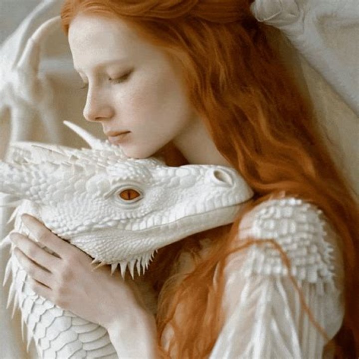 What does a white dragon represent?
