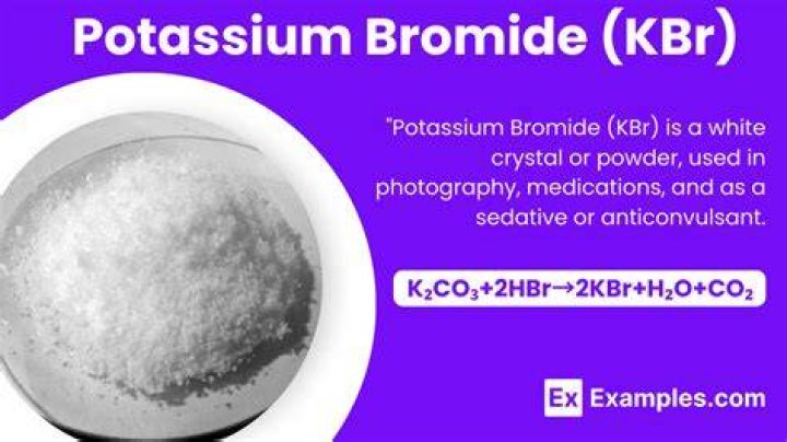 What is potassium bromide soluble in?