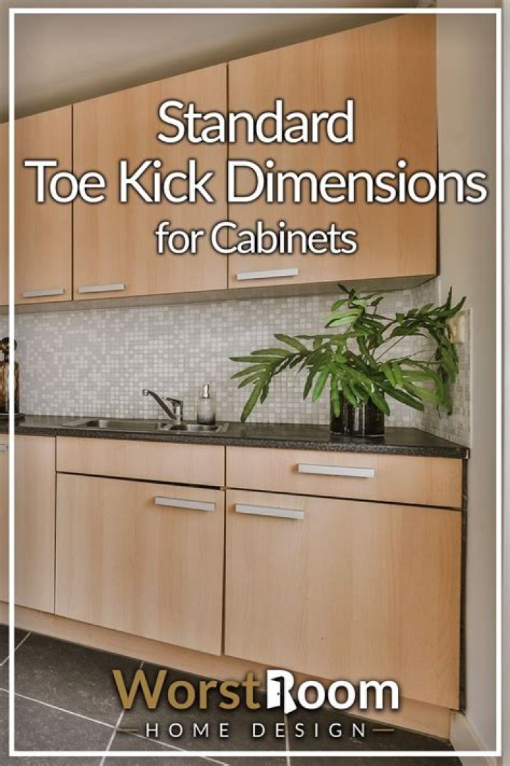 What is standard toe kick dimensions?