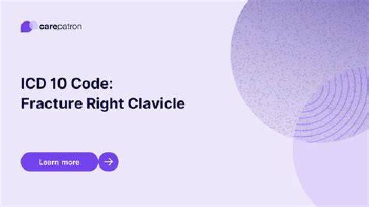 What is the ICD 10 code for clavicle pain?